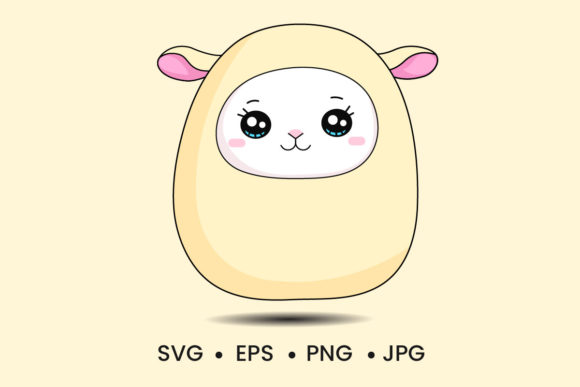 Download Cute Baby Lamb Clipart Vector Design - Design Collection