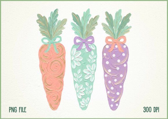 Download Hand Painted Easter Carrot Bunny PNG - Premium Resources